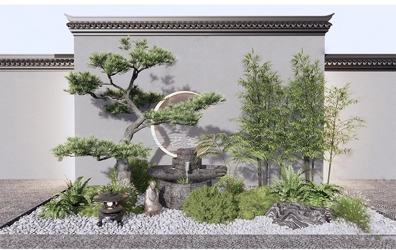 图片[28]-SU新中式禅意日式园艺小品庭院园林植物景观草图大师景观小品模型-大怪兽分享
