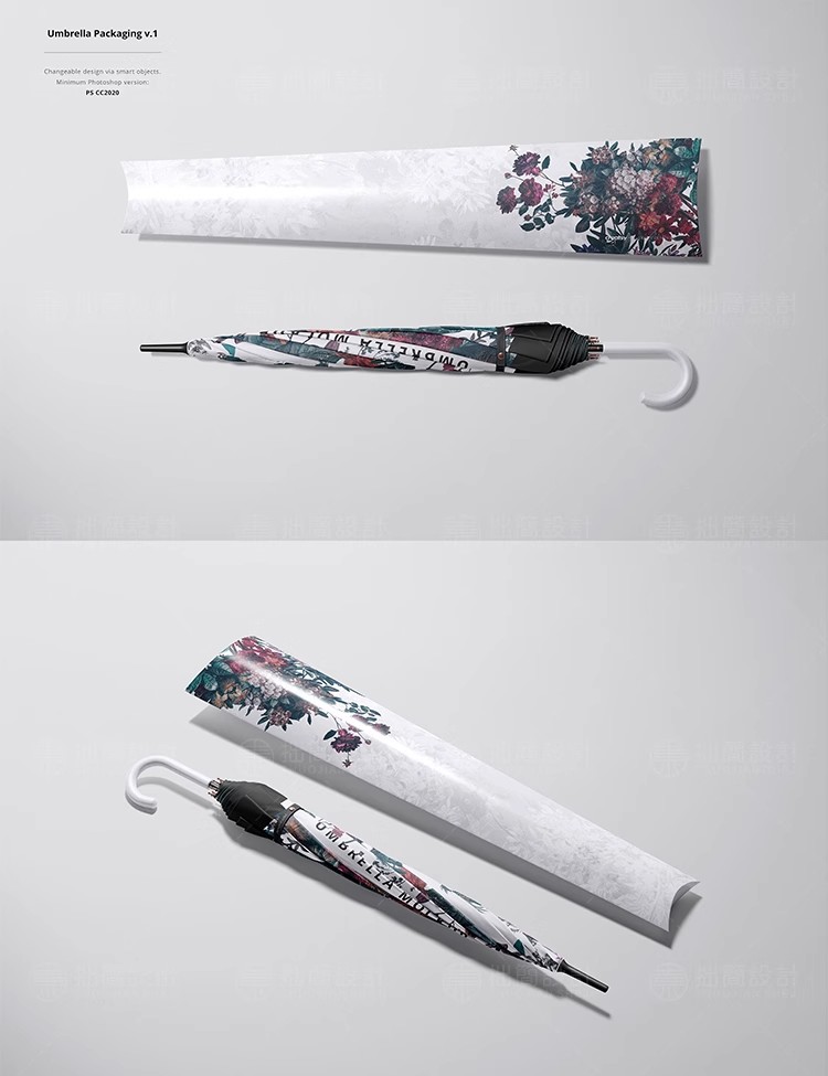图片[11]-27款时尚太阳伞雨伞遮阳伞包装品牌LOGO展示贴图样机PSD设计素材-大怪兽分享