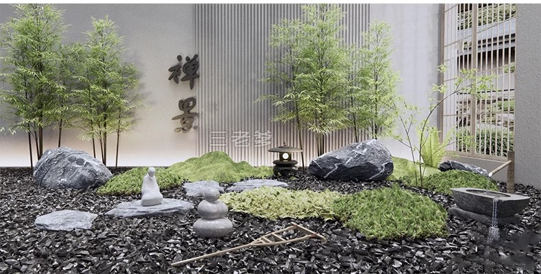 图片[29]-SU新中式禅意日式园艺小品庭院园林植物景观草图大师景观小品模型-大怪兽分享