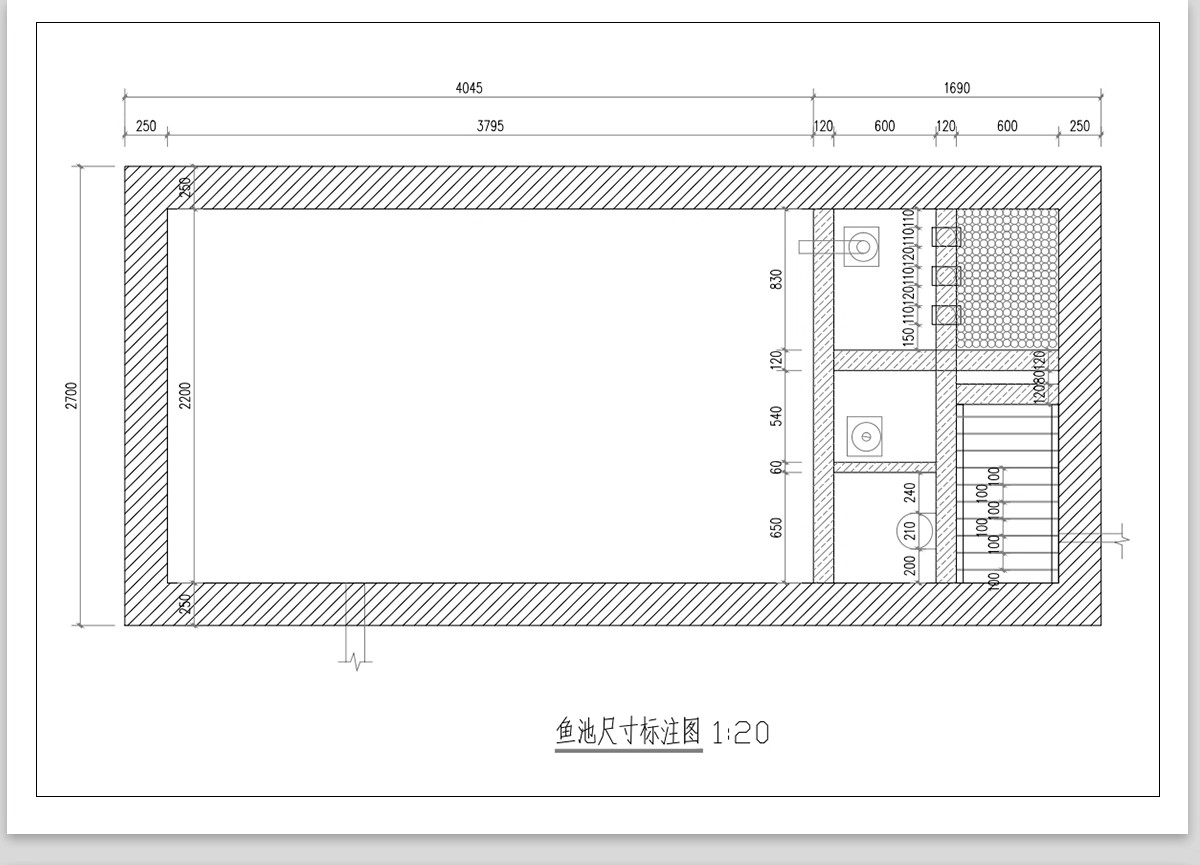 图片[29]-锦鲤鱼池过滤池净化系统排管设计图su模型水池净化仓cad施工图纸-大怪兽分享