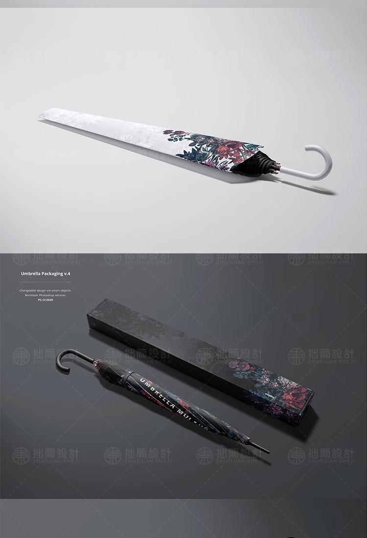 图片[12]-27款时尚太阳伞雨伞遮阳伞包装品牌LOGO展示贴图样机PSD设计素材-大怪兽分享