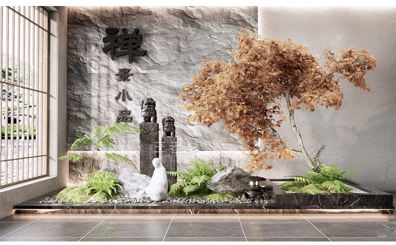 图片[30]-SU新中式禅意日式园艺小品庭院园林植物景观草图大师景观小品模型-大怪兽分享