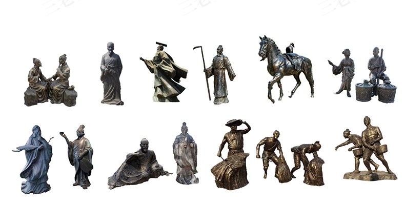 图片[30]-古代人物铸铜铜人雕塑新中式民俗商业街步行街广场草图大师SU模型-大怪兽分享