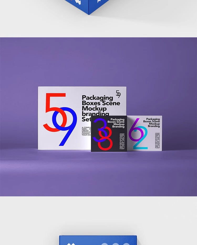 图片[13]-正方形长方矩形产品包装纸盒礼盒VI展示贴图样机PSD设计素材模型-大怪兽分享