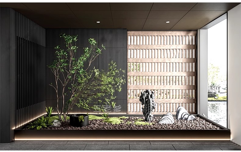 图片[33]-SU新中式禅意日式园艺小品庭院园林植物景观草图大师景观小品模型-大怪兽分享