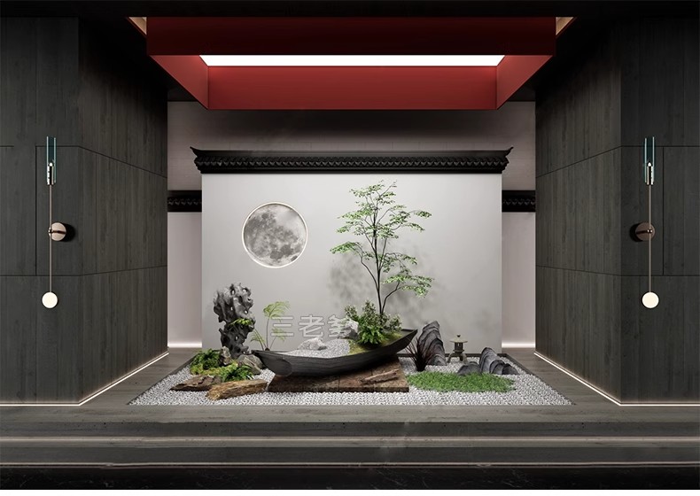 图片[35]-SU新中式禅意日式园艺小品庭院园林植物景观草图大师景观小品模型-大怪兽分享