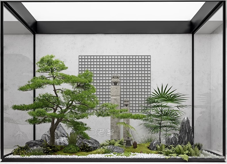 图片[36]-SU新中式禅意日式园艺小品庭院园林植物景观草图大师景观小品模型-大怪兽分享
