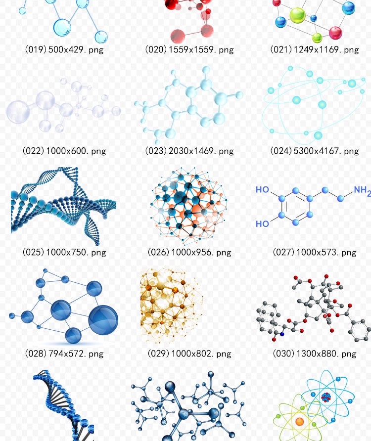 图片[4]-KJ-50卡通生物DNA基因化学医疗化学分子科技海报元素png免扣素材-大怪兽分享
