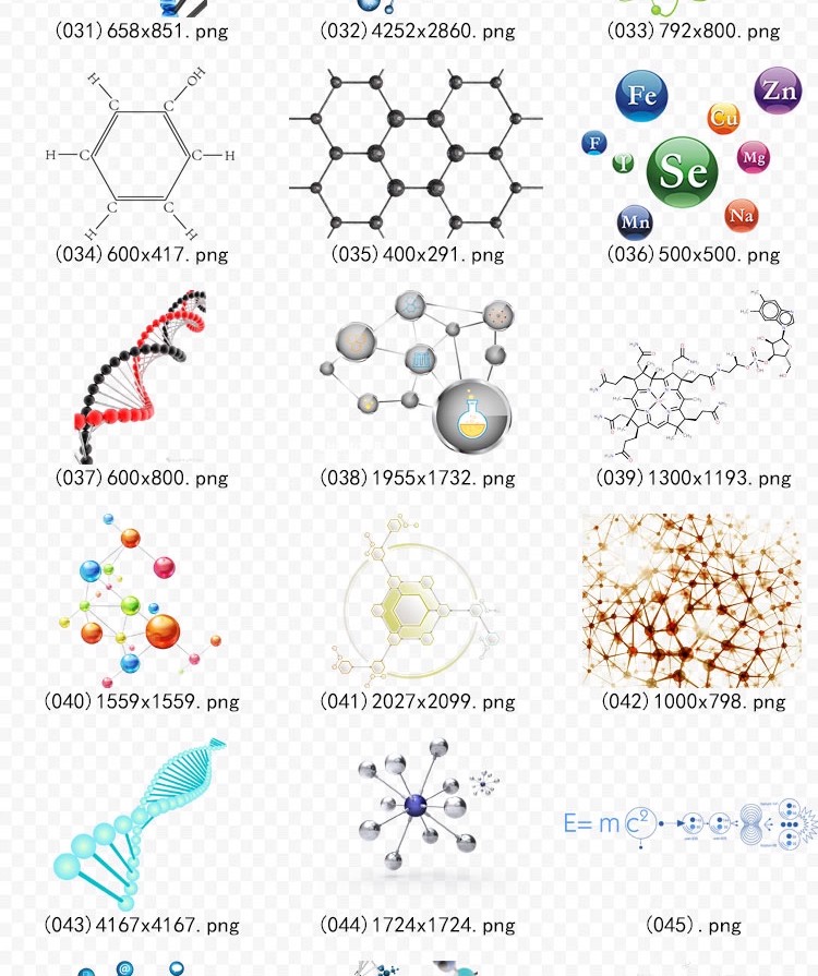 图片[5]-KJ-50卡通生物DNA基因化学医疗化学分子科技海报元素png免扣素材-大怪兽分享