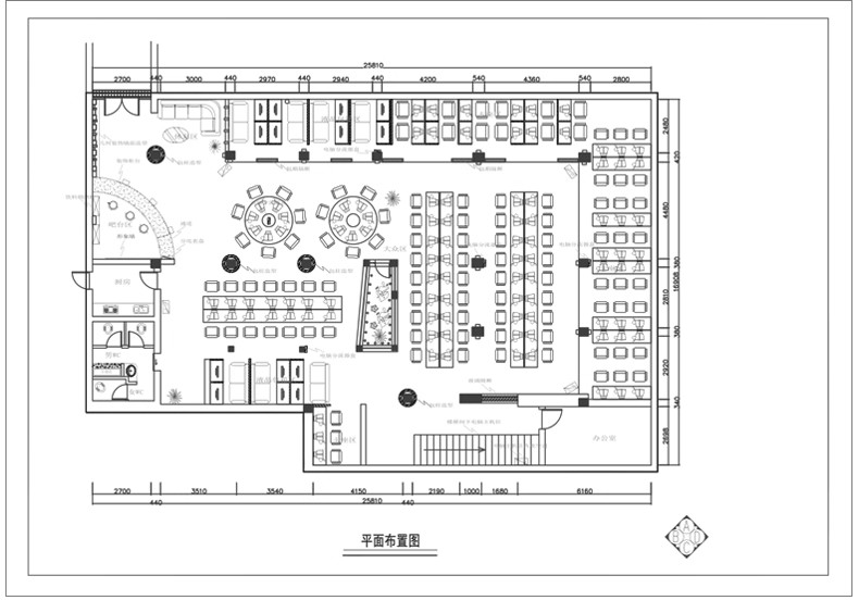 图片[41]-网咖网吧CAD图库工装装修设计室内施工图网络会所平面布置局方案-大怪兽分享