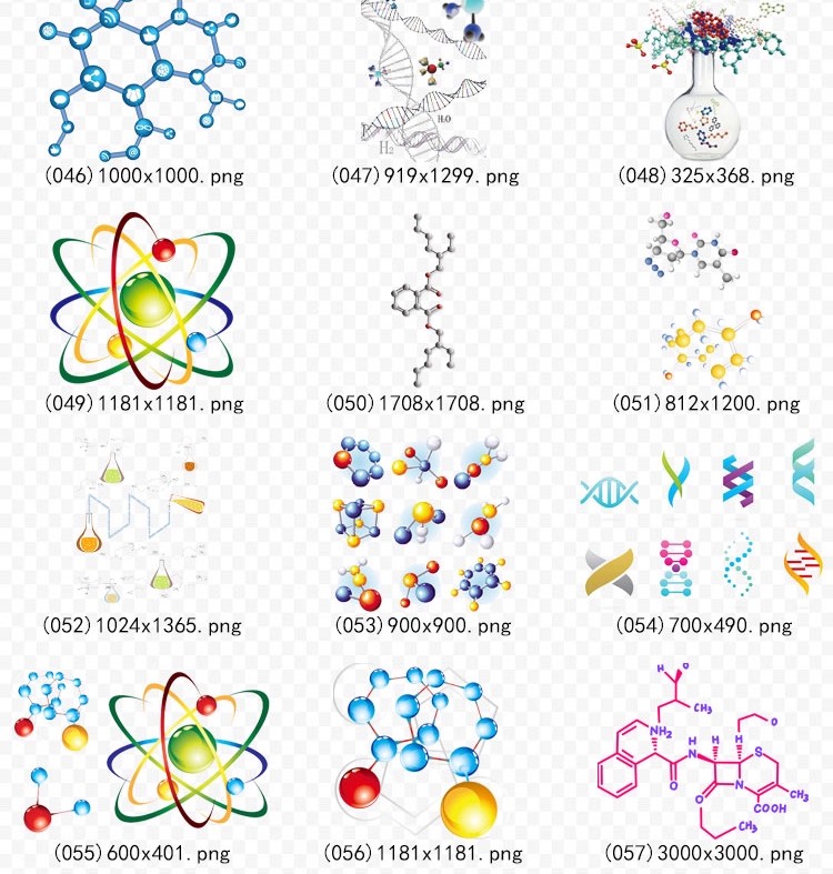 图片[6]-KJ-50卡通生物DNA基因化学医疗化学分子科技海报元素png免扣素材-大怪兽分享
