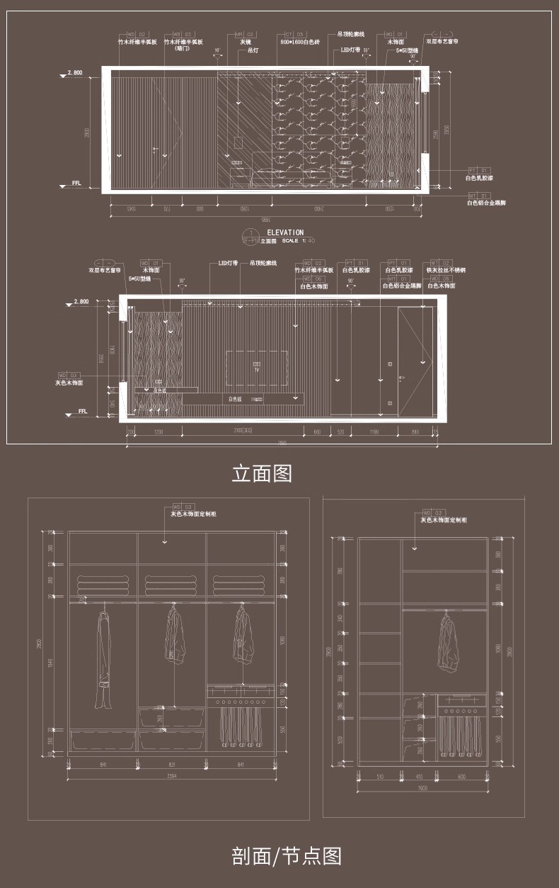 图片[32]-别墅自建房室内设计CAD平面布置图方案布局优化建筑农村施工图纸-大怪兽分享