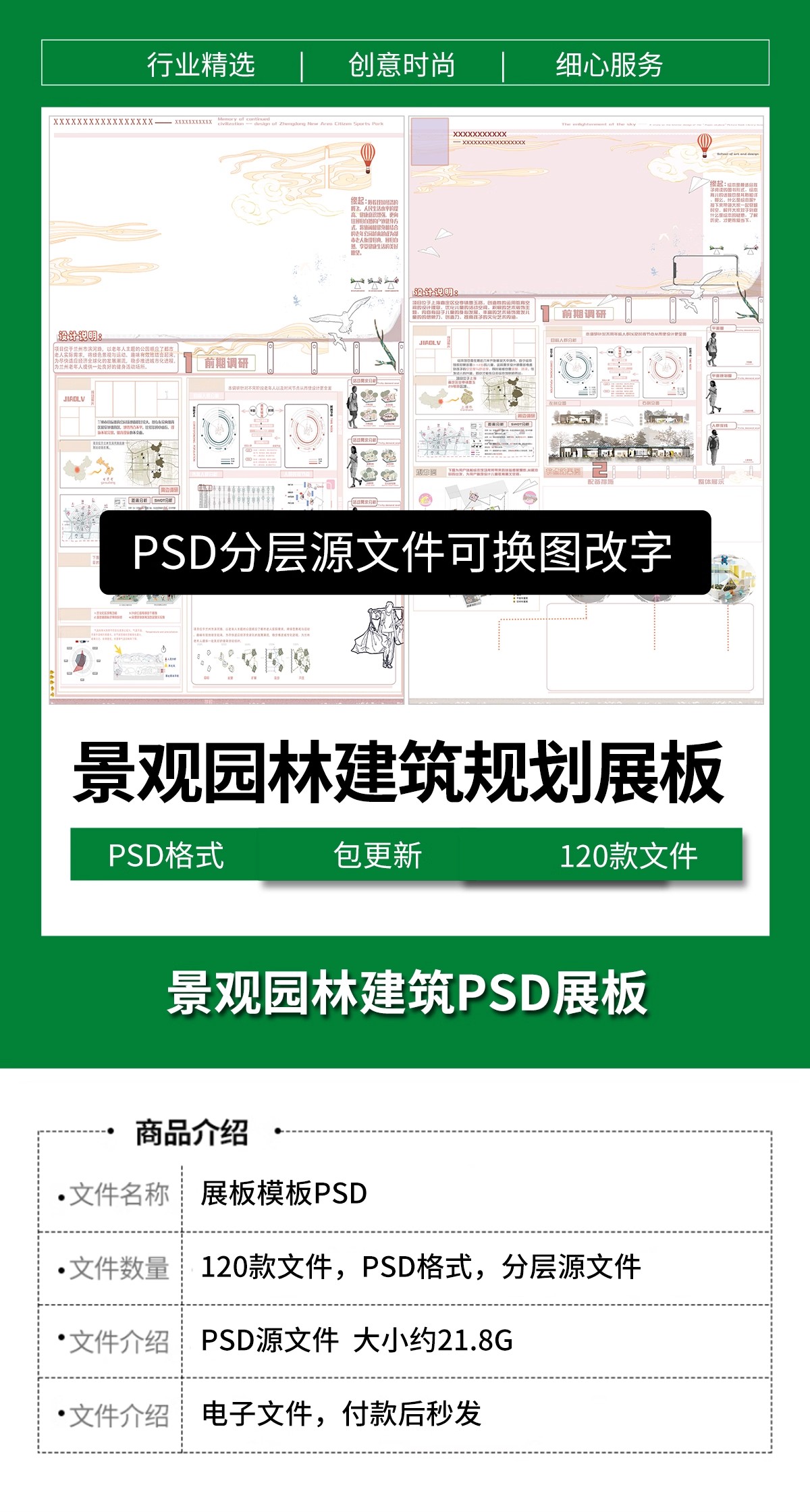 图片[2]-PS展板排版 景观园林建筑规划模板A1A0室内设计环艺PSD分层素材-大怪兽分享