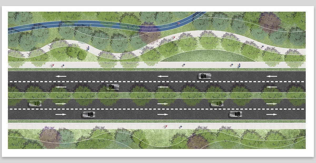 图片[7]-城市道路车行线PS素材效果图斑马线psd公路沥青路面划线无缝贴图-大怪兽分享