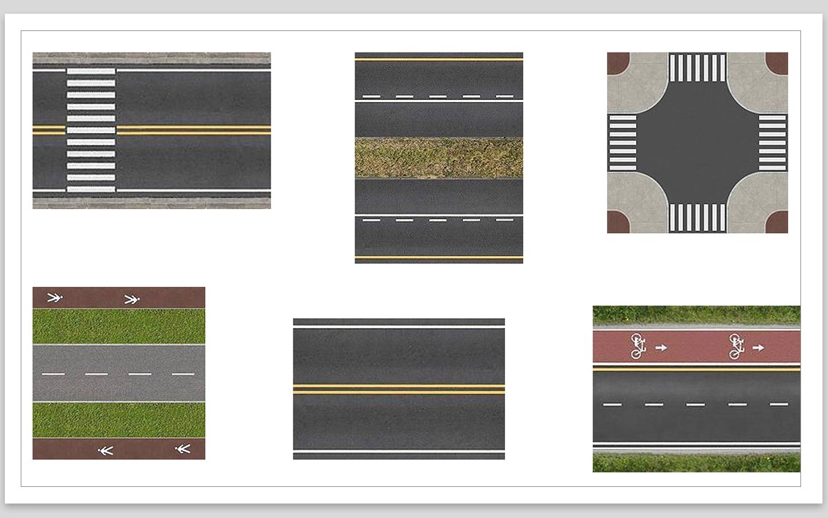 图片[15]-城市道路车行线PS素材效果图斑马线psd公路沥青路面划线无缝贴图-大怪兽分享