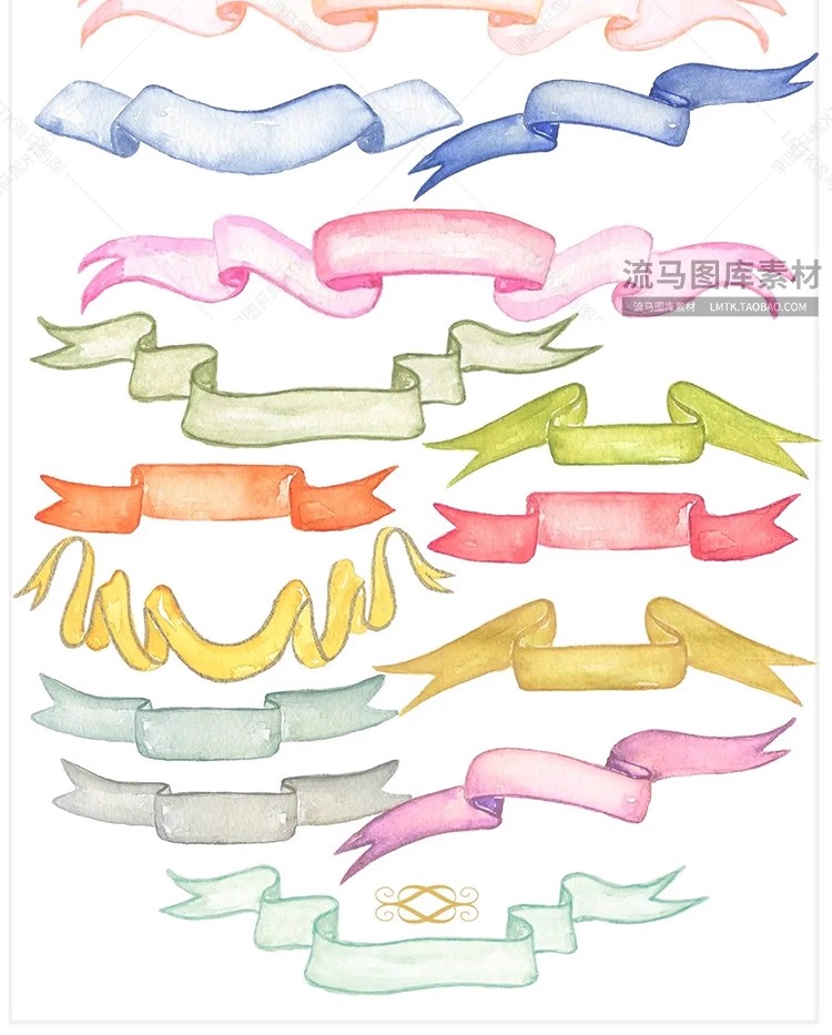 图片[18]-手绘水彩婚礼手捧花蛋糕教堂钻戒新人插画元素PNG免扣高清素材-大怪兽分享