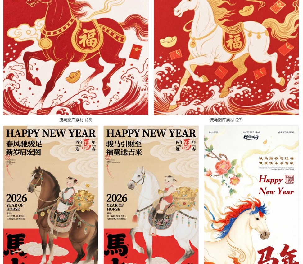 图片[10]-2026马年国风国潮春节新年节日宣传海报PSD海报设计素材源文件-大怪兽分享