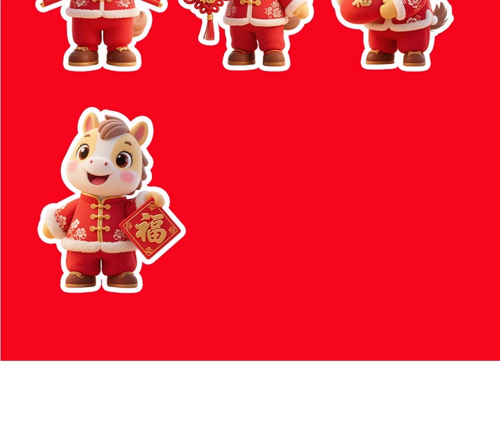图片[27]-2026马年卡通形象3D新年IP春节主题角色元素PSD设计素材源文件-大怪兽分享