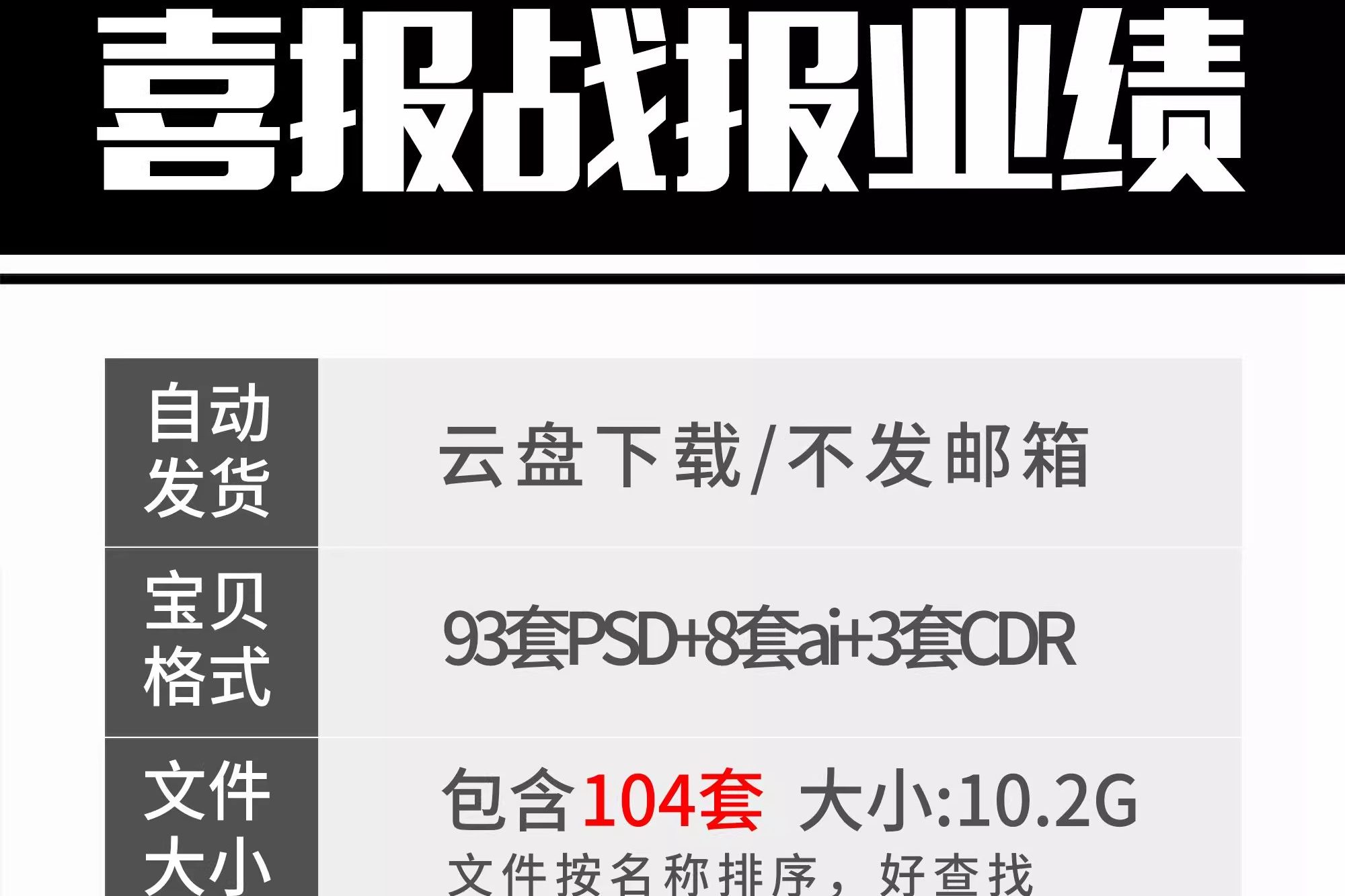 图片[2]-房地产企业销售年终业绩荣誉榜战报喜报红色系列电商海报PSD模板-大怪兽分享