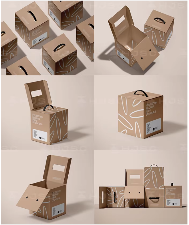 图片[7]-包装样机礼盒礼品包装盒手提农产品食品纸盒效果图PS贴图素材PSD-大怪兽分享