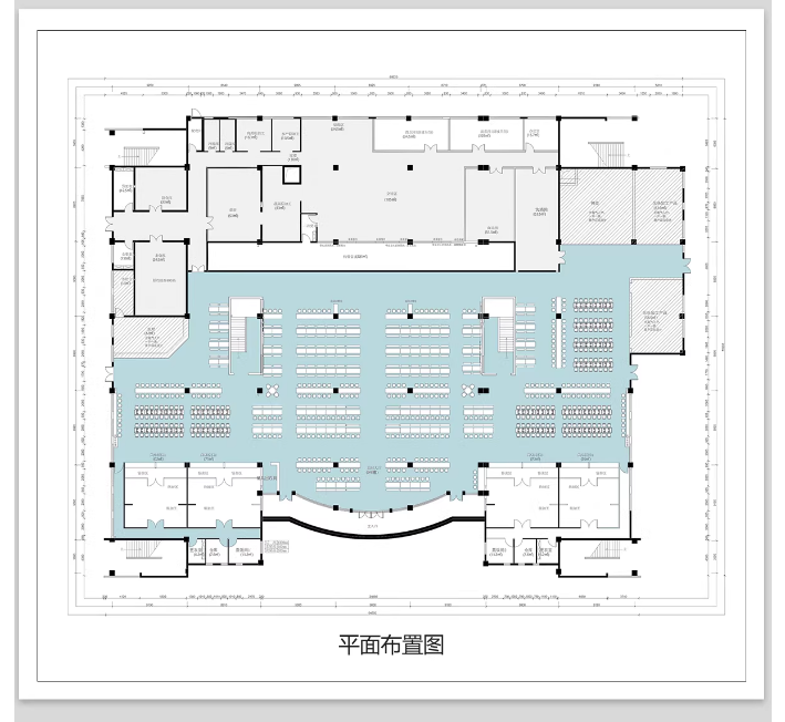 图片[5]-学生职工餐厅CAD施工图纸 学校大学食堂建筑设计布置平面图效果图-大怪兽分享