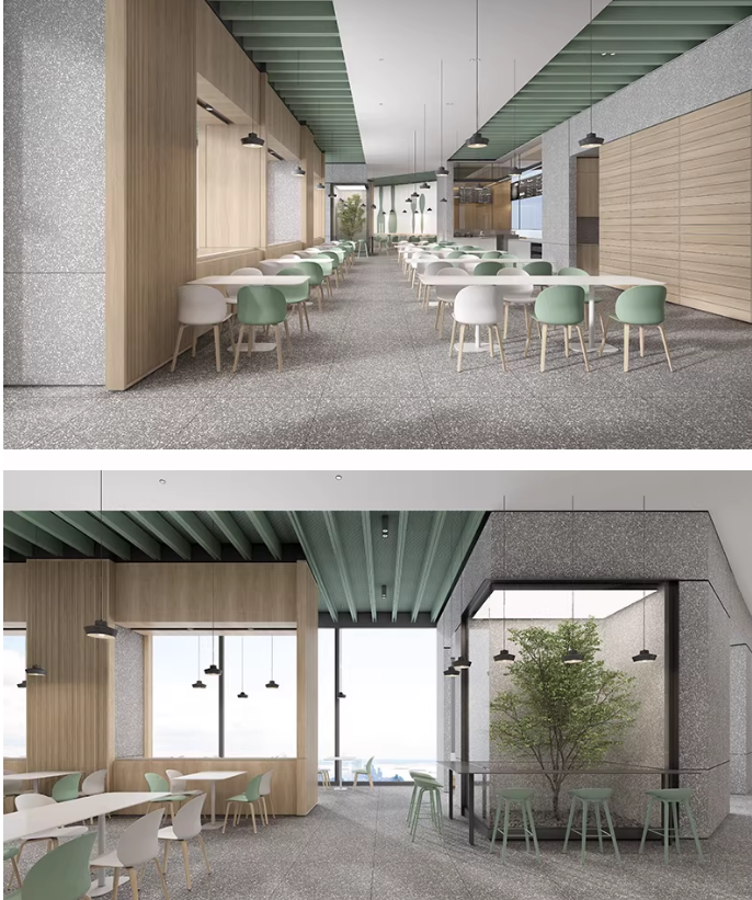 图片[10]-学生职工餐厅CAD施工图纸 学校大学食堂建筑设计布置平面图效果图-大怪兽分享