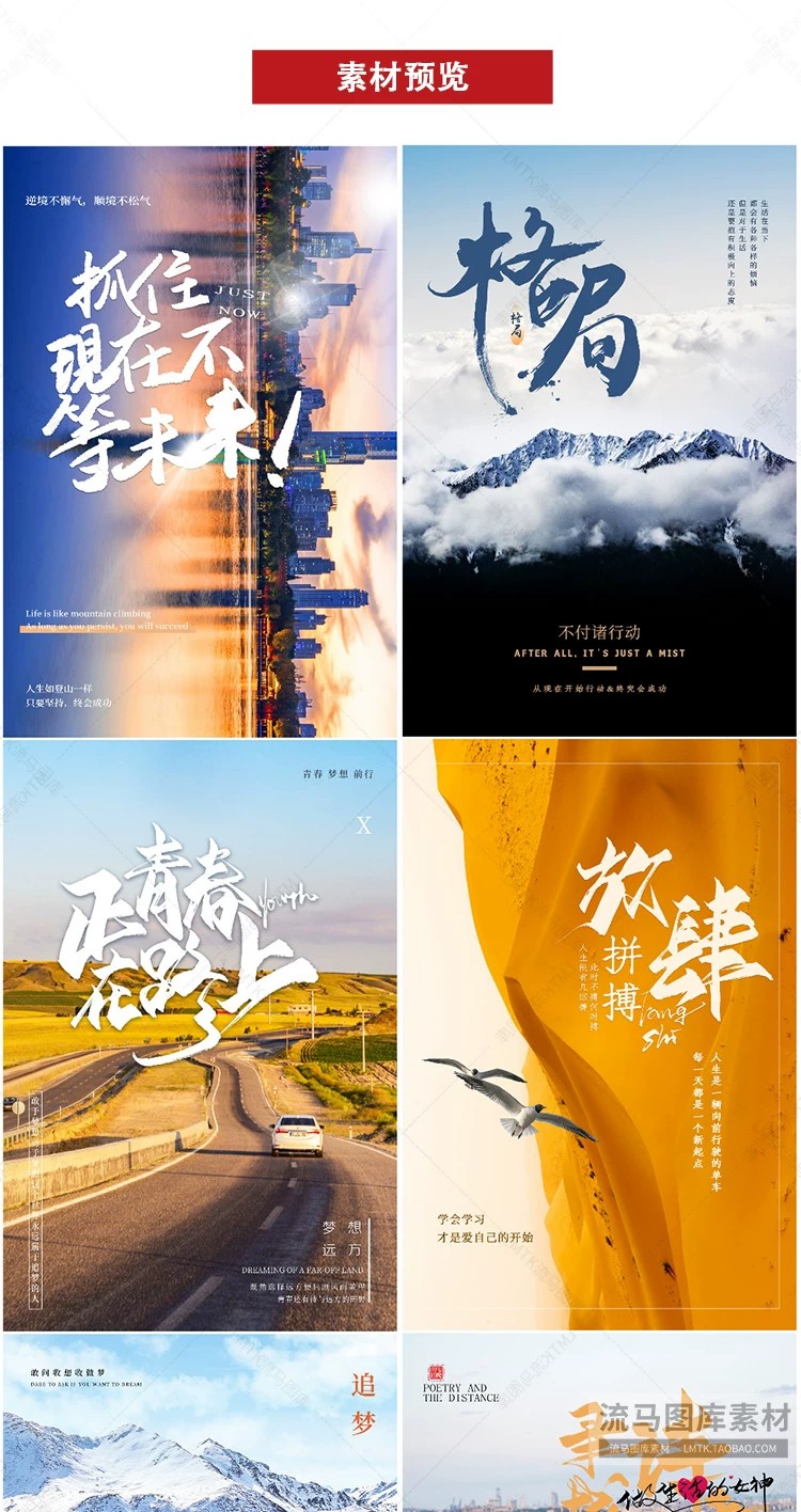 图片[3]-创意时尚励志正能量企业文化宣传正青春梦想海报PSD设计素材模板-大怪兽分享