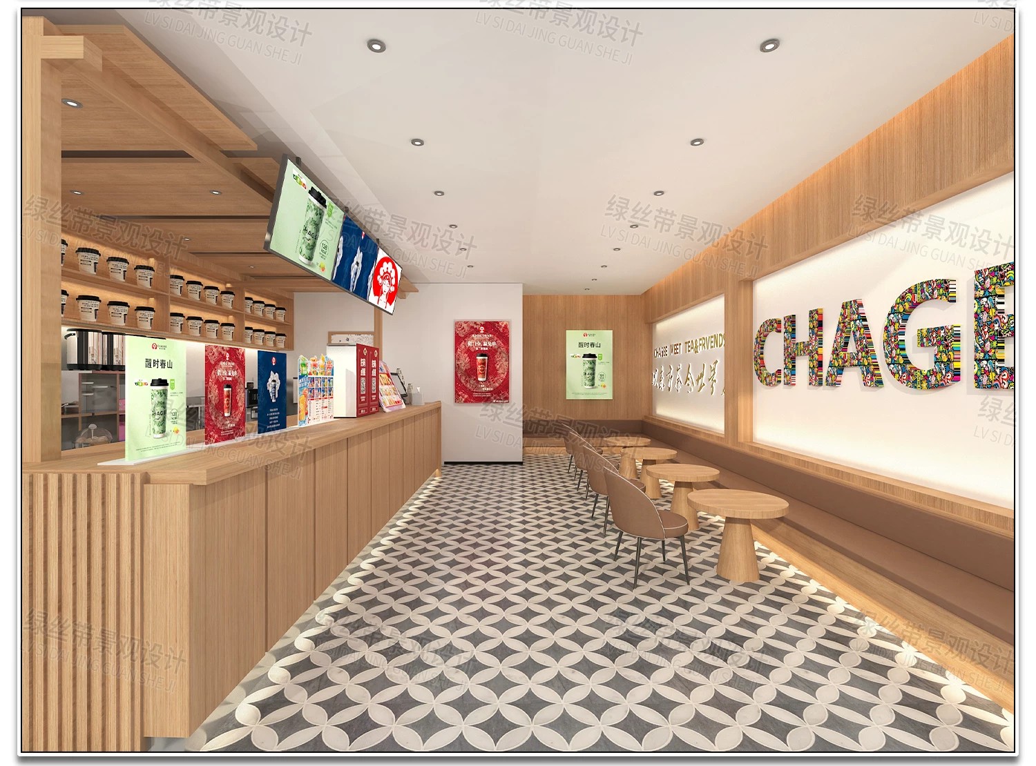 图片[4]-快餐店奶茶店便利店零食店商铺店铺装修方案设计效果图CAD施工图-大怪兽分享