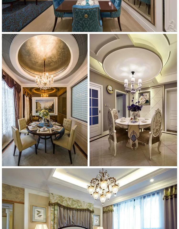 图片[4]-欧式装修风格客厅餐厅吊顶卧室家装效果图简欧北欧室内装修设计图-大怪兽分享