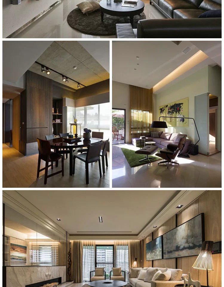 图片[4]-台式港式风格现代简约装修设计效果图后现代客厅餐厅卧室二三居室-大怪兽分享