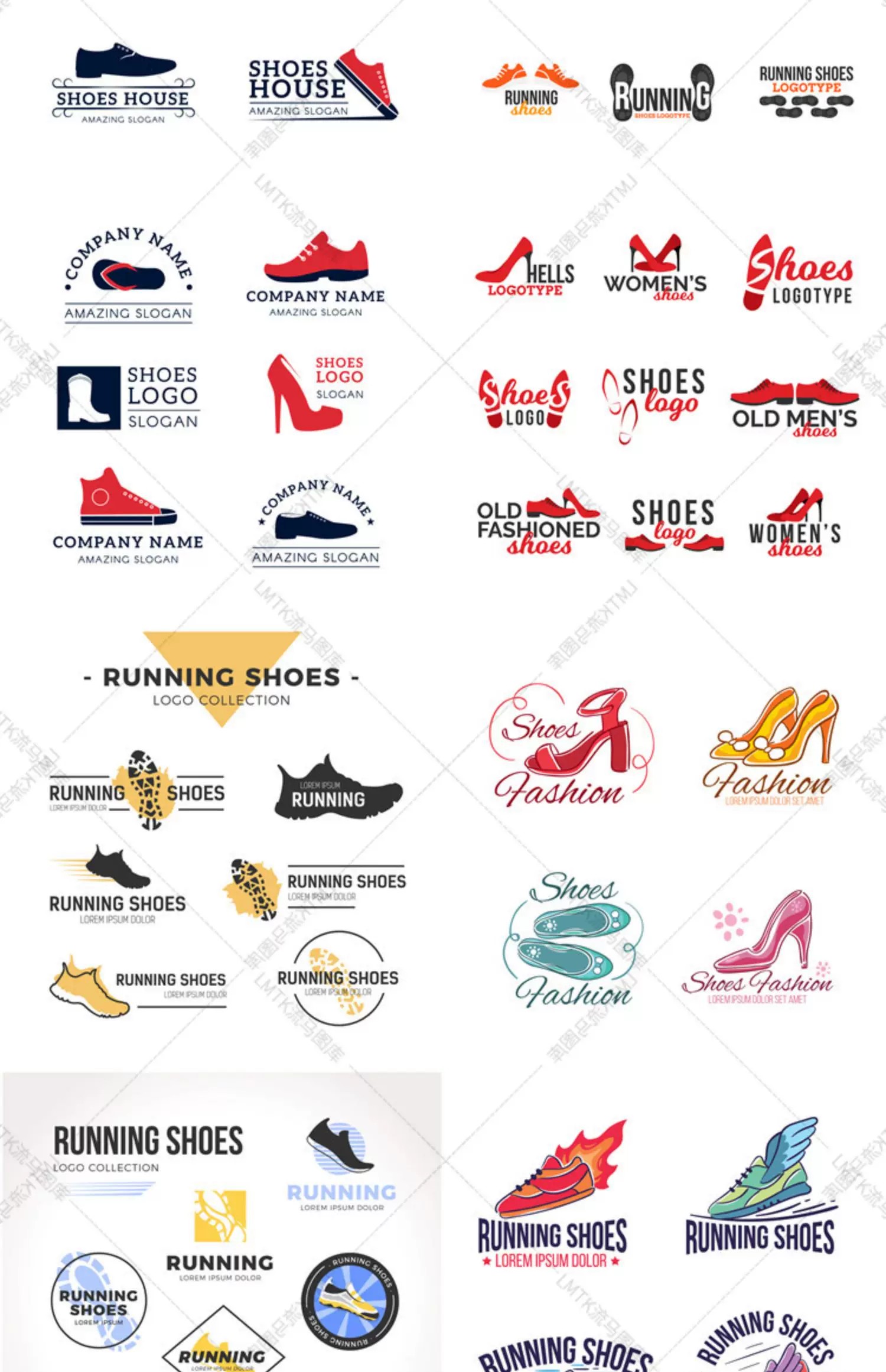 图片[3]-鞋子鞋店标志logo店标商标头像男鞋女鞋拖鞋ai矢量平面设计素材图-大怪兽分享