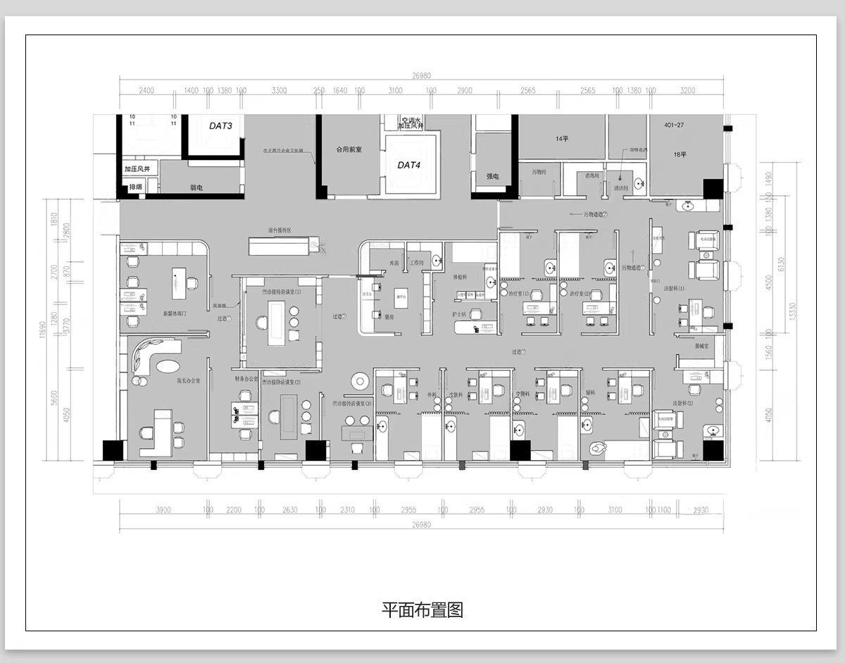 图片[4]-中医馆CAD施工图理平面布置图理疗馆装修设计效果图养生诊所布局-大怪兽分享