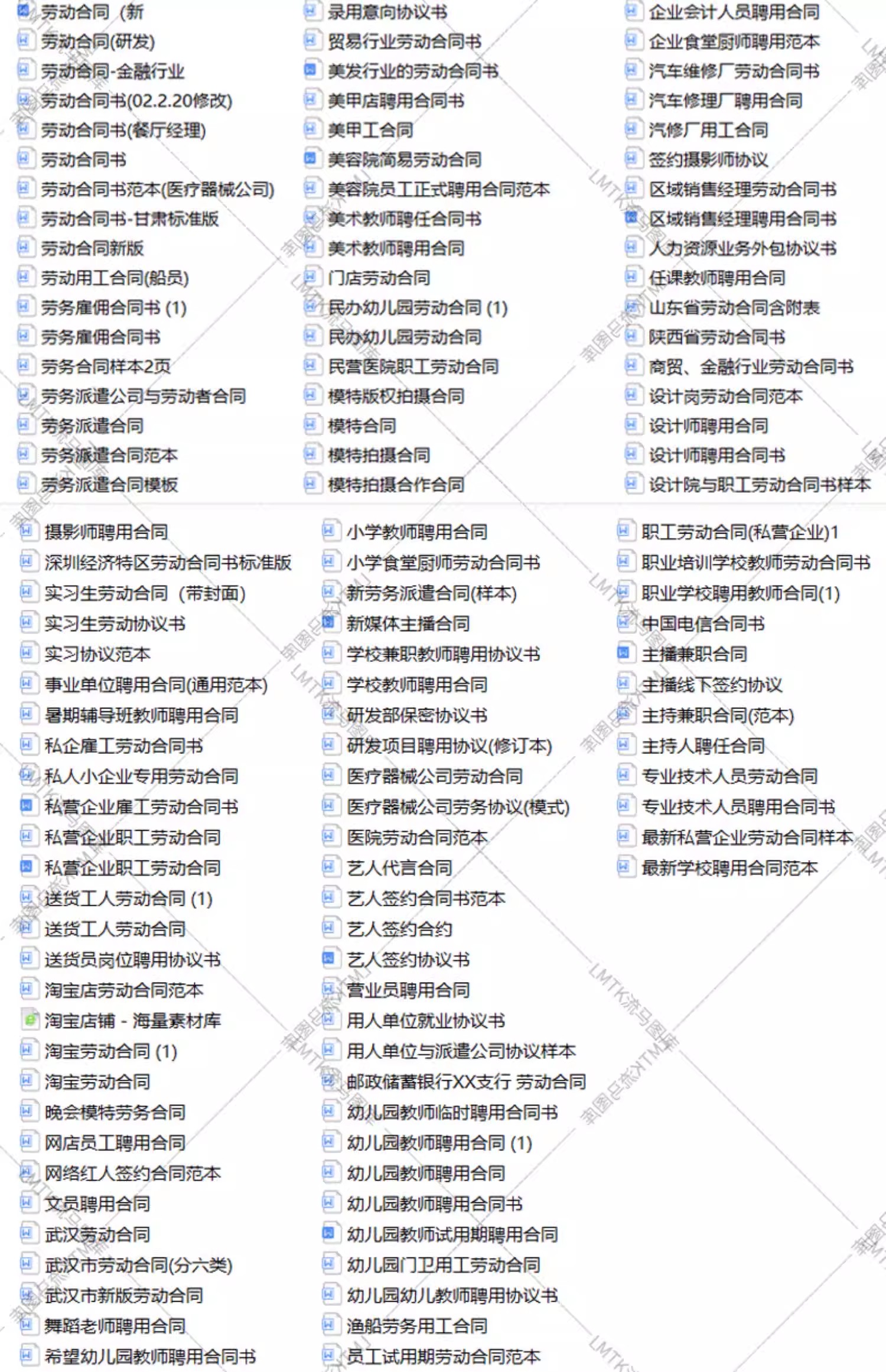 图片[4]-劳动合同书范本Word模板电子版用工劳务合同聘用雇用劳务派遣协议-大怪兽分享
