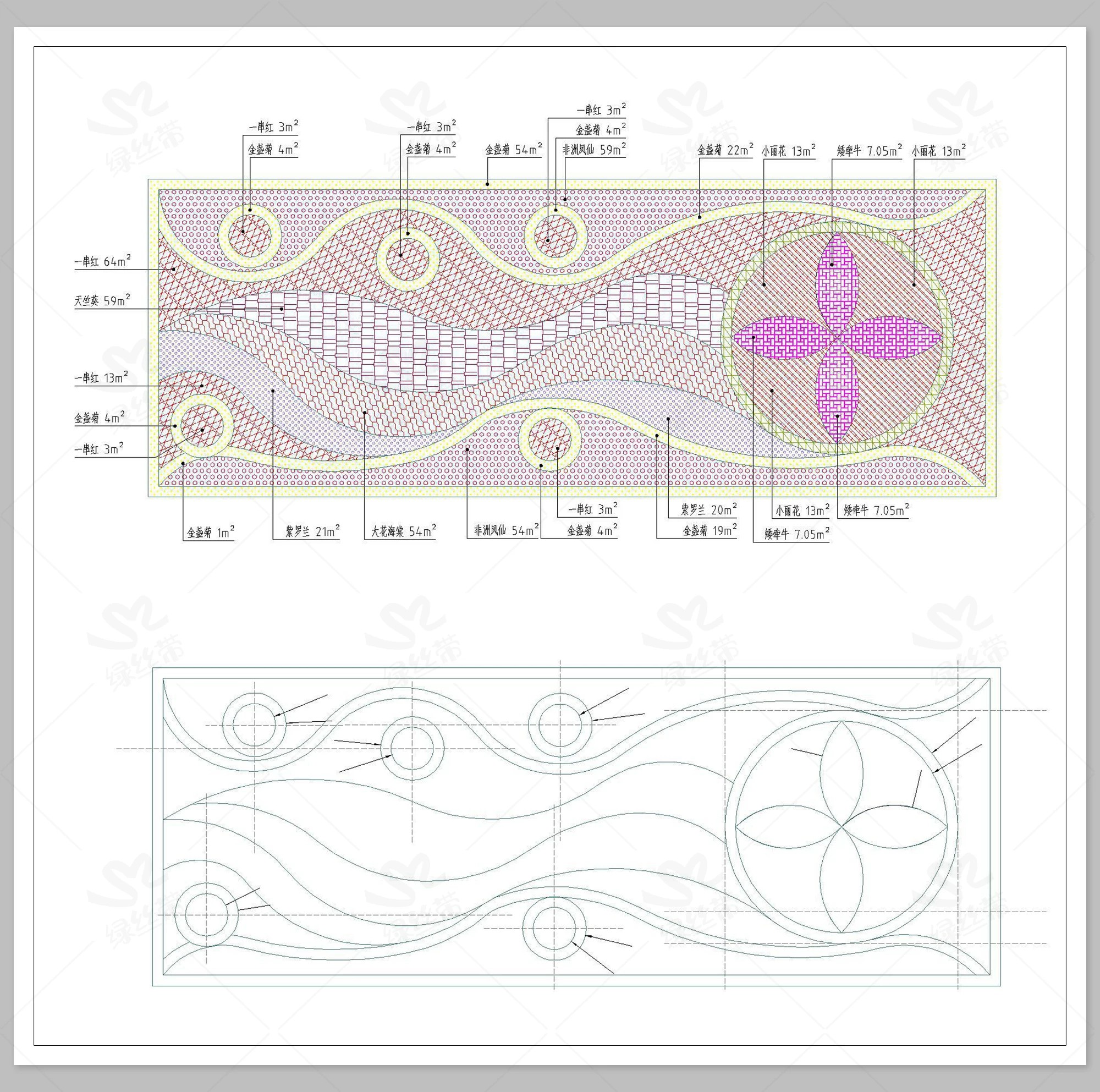 图片[5]-魔纹花坛园林绿化绿篱填充图案模纹CAD图块图库植物配置CAD施工图-大怪兽分享