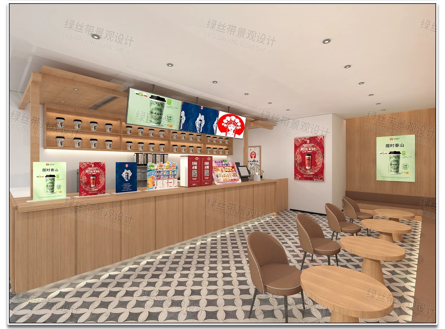 图片[5]-快餐店奶茶店便利店零食店商铺店铺装修方案设计效果图CAD施工图-大怪兽分享