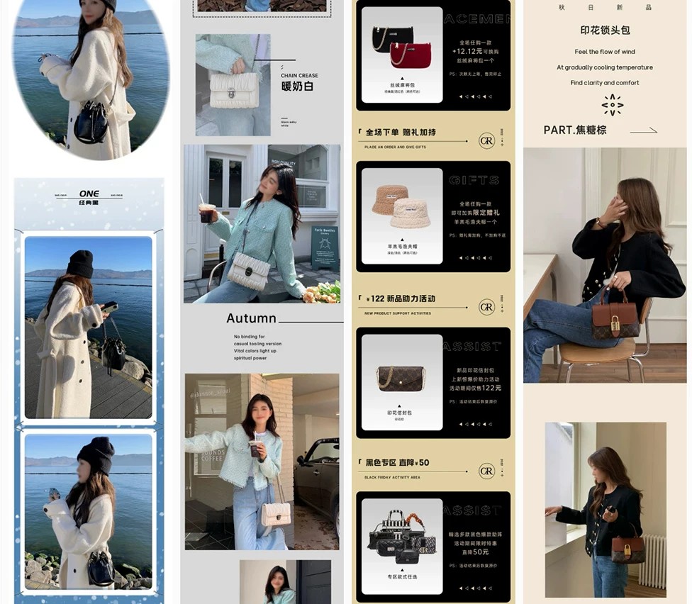 图片[6]-淘宝女士包包简约时尚创意电商详情页模板PSD素材商业设计模板-大怪兽分享