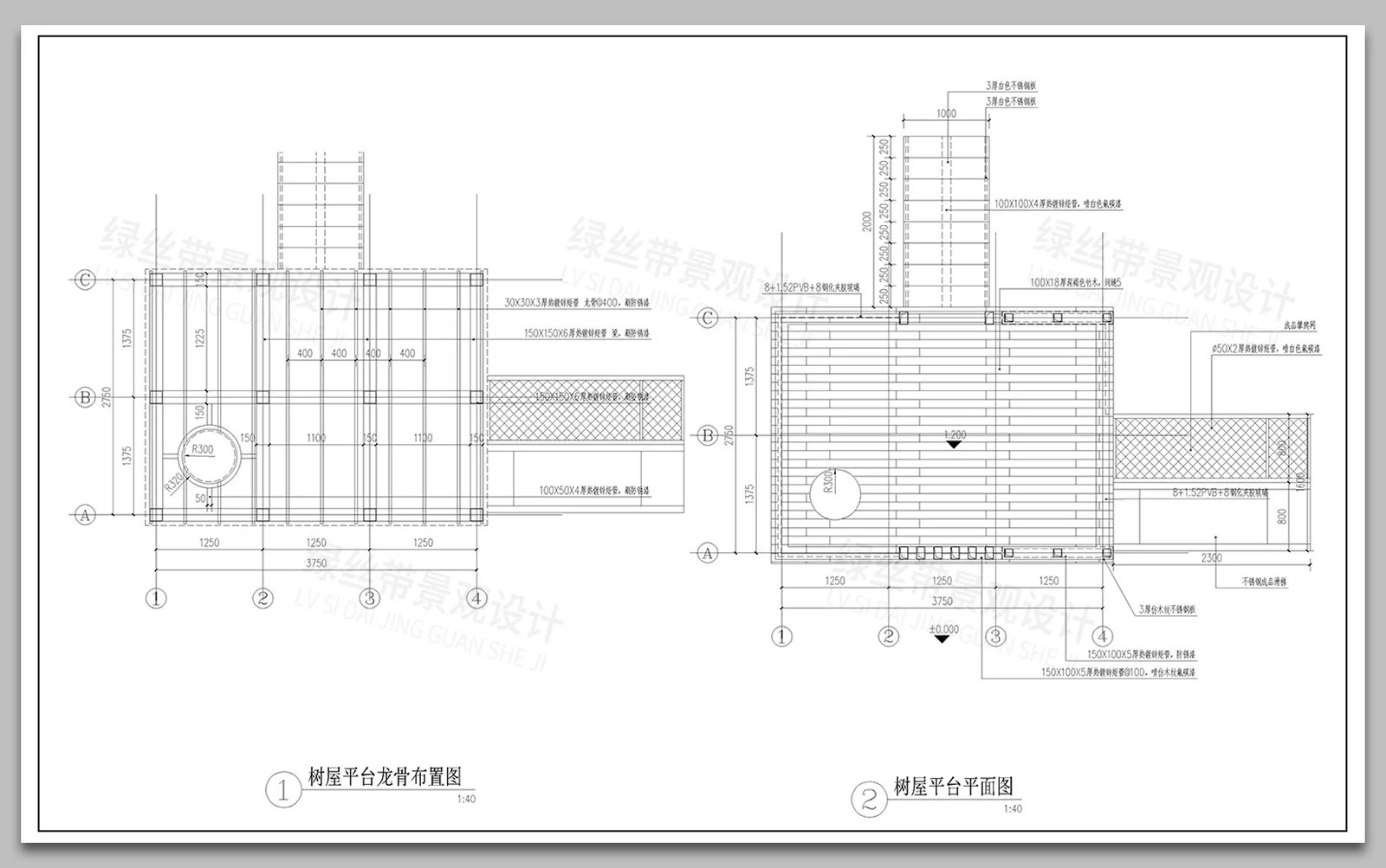 图片[6]-树屋景观儿童滑梯现代小品森林景观平台做法大样详图CAD施工图-大怪兽分享