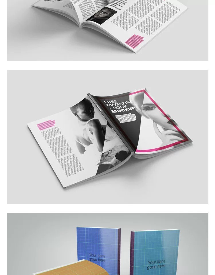 图片[6]-书籍杂志书本封面设计展示智能贴图样机PSD模板平面设计ps素材-大怪兽分享