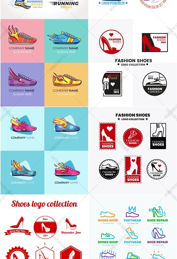 图片[4]-鞋子鞋店标志logo店标商标头像男鞋女鞋拖鞋ai矢量平面设计素材图-大怪兽分享