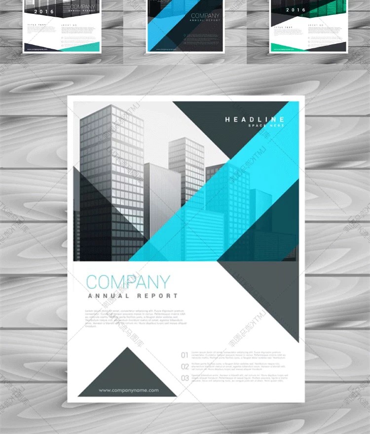 图片[4]-公司企业城市背景海报卡片宣传手册封面ai矢量平面设计素材模板-大怪兽分享
