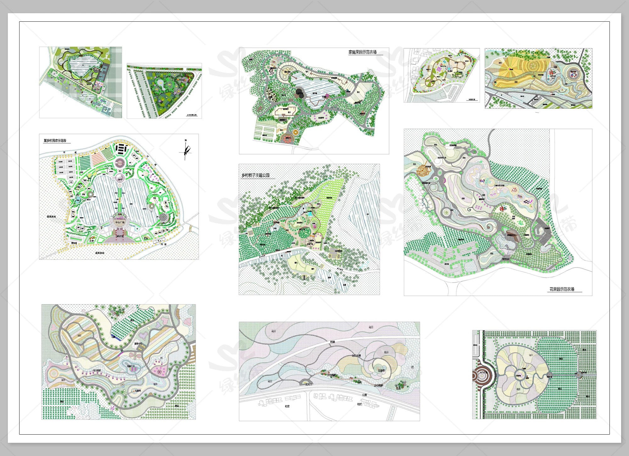 图片[7]-乡村农业园花田花海农庄田园农旅果园 农场CAD方案设计平面图平面-大怪兽分享