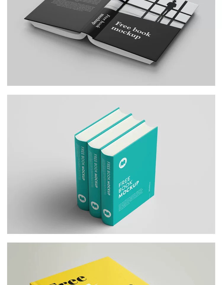 图片[8]-书籍杂志书本封面设计展示智能贴图样机PSD模板平面设计ps素材-大怪兽分享