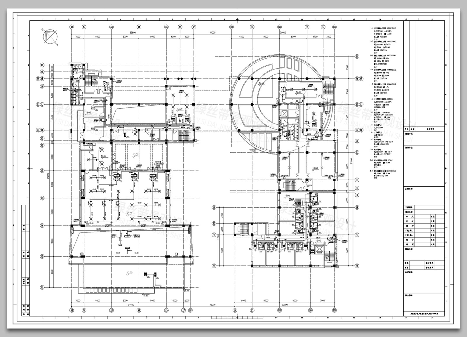 图片[9]-中央空调新风系统设计工装安装节点大样图图标图例案例CAD施工图-大怪兽分享