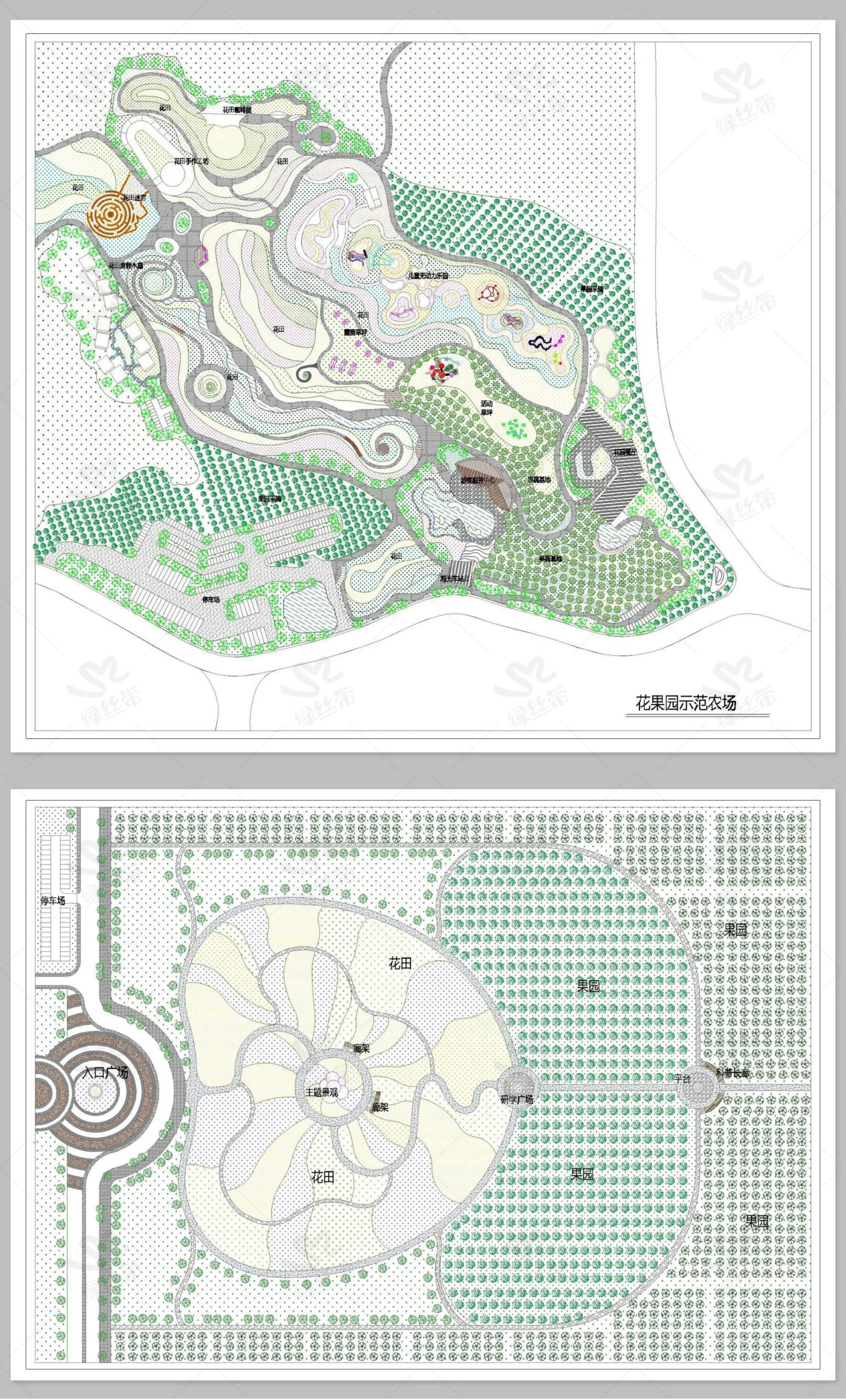 图片[10]-乡村农业园花田花海农庄田园农旅果园 农场CAD方案设计平面图平面-大怪兽分享