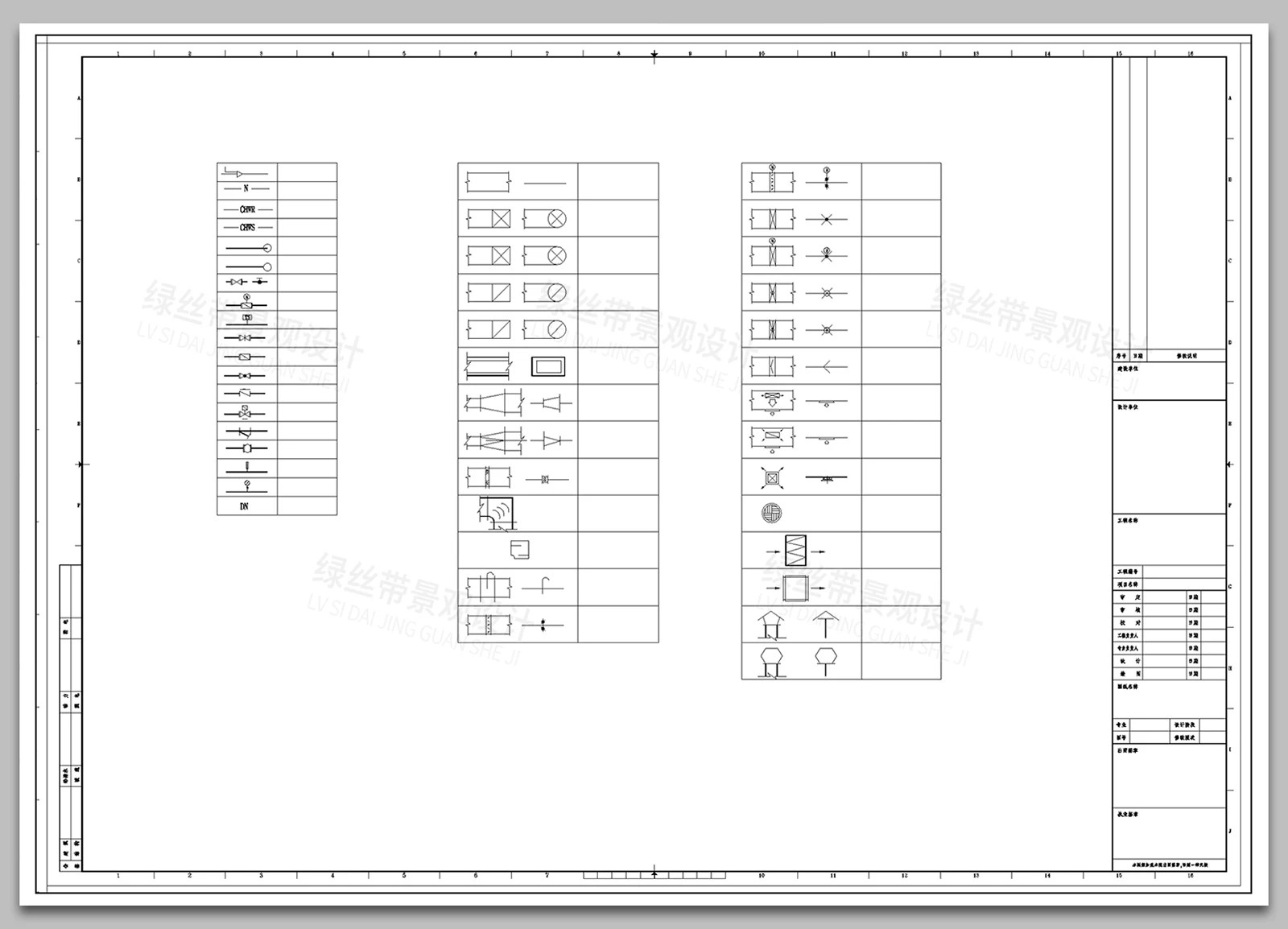 图片[10]-中央空调新风系统设计工装安装节点大样图图标图例案例CAD施工图-大怪兽分享