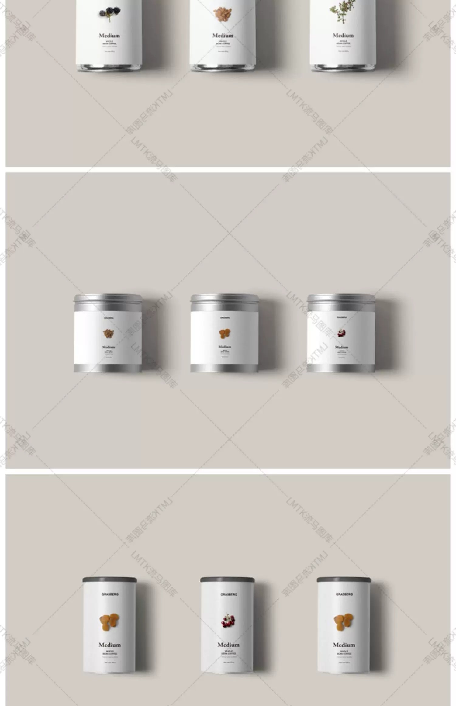 图片[9]-食品零食袋装罐装玻璃瓶坚果便当盒包装设计展示样机PSD素材模板-大怪兽分享