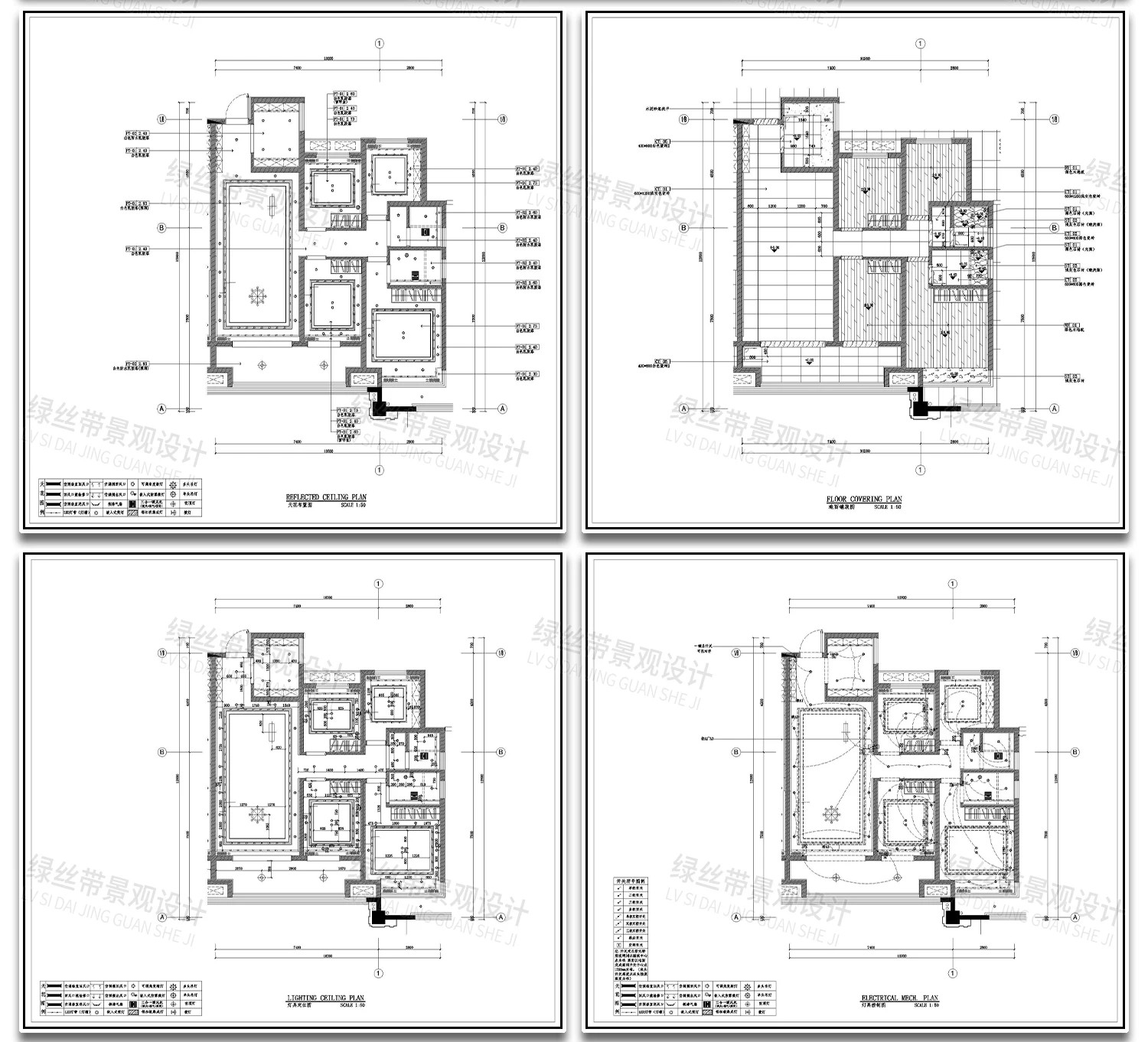 图片[11]-室内家装现代轻奢简约风装修设计整体空间布局效果图CAD施工图-大怪兽分享