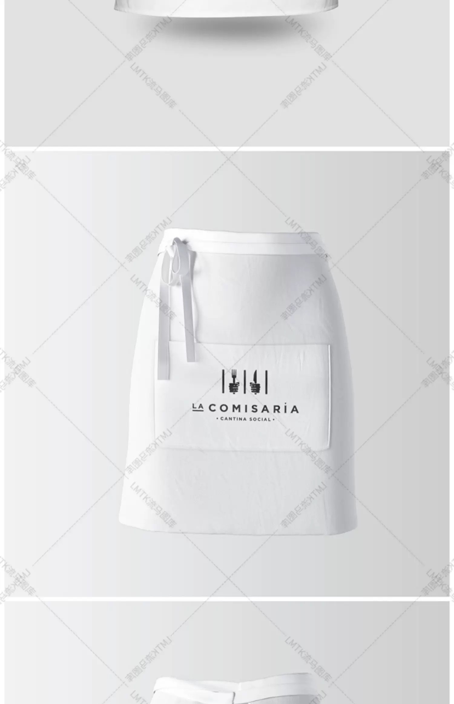 图片[11]-餐饮美食企业厨房用品逼真的各类围裙设计vi展示样机PSD素材模板-大怪兽分享