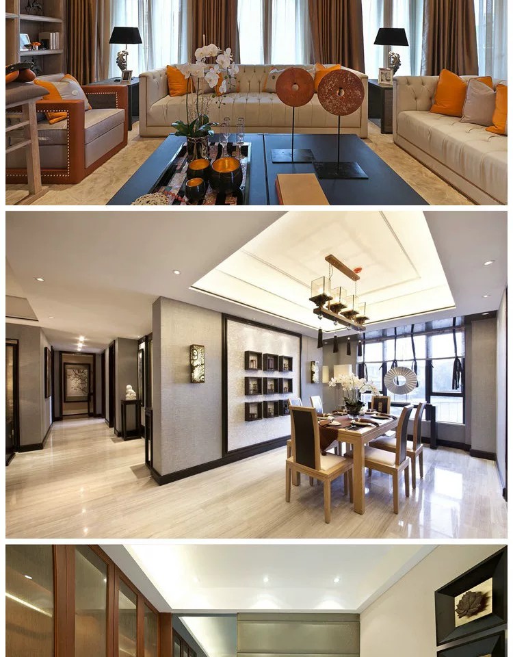 图片[11]-禅意新中式客厅餐厅全屋家装室内复古现代中式古典装修设计效果图-大怪兽分享