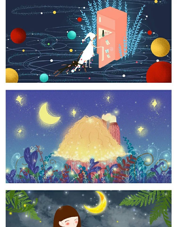 图片[11]-时尚生活PSD海报模板唯美星空卡通梦幻夜景宣传单广告设计素材-大怪兽分享